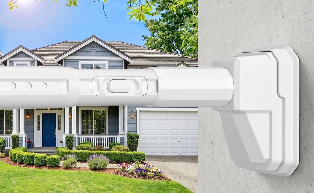 Tension Curtain Rod 41-185 In (4-15ft), Extra Long Tension Rod No Drilling For Patio Windows, White Shower Curtain Rod For Room Divider,One-Click Telescopic Rod, Outdoor Curtain Rods Never Rust