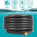 Gilmour Flexogen Heavy Duty Garden Hose – 5/8 in x 100 ft, Leak-Proof Brass Couplings, Kink Resistant 8-Layer Design, 500 PSI, Made in USA