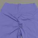 Sunzel Hidden Butt Lifting Scrunch Biker Shorts for Women Crossover High Waist Yoga Gym Workout Shorts with Tummy Control (Medium, Periwinkle)