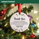Thank You Gifts Christmas Ornaments for Women Mom Friends Bestie, Appreciation Gifts Ornaments for Nurse Teacher Mentor Boss Coworkers Manager (Awesome)