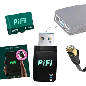 Raspberry Pi 4/5 Gigabit Travel Router Kit (AC1300Mbps USB 3.0 WiFi, OpenVPN/Wireguard VPN Client, OpenWrt, AdGuard Home) [Raspberry Pi NOT Included]