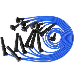DTMAP Performance Ignition Spark Plug Wires Set Compatible with Ford Mustang 1996-1998,for Laforza 1994-1998 4.6L 5.0L-Blue Wires DT-R462