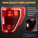 Tail Light with Blind Spot Compatible With 2021 2022 2023 Ford F150 XLT Right Passenger Side Taillight Rear Brake Lamp Halogen Type Without Bulb # ML3Z13404C (Module NOT Included)