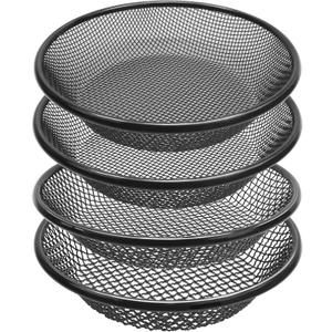 4Pcs 11.8" W Soil Sifter for Gardening, 2,4,6,8mm Grid Rock Sifter for 5 Gallon Bucket, Stainless Steel Fine Dirt Sifter, Compost Sifter for Capturing Dirt, Sand, Rocks, and Filtering Compost (Black)
