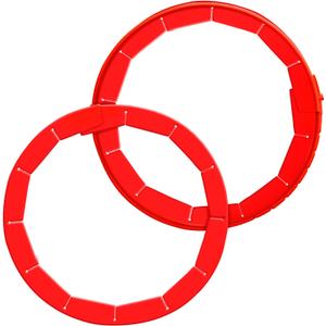 WYMECT 2 PCS Adjustable Silicone Pie Crust Shield, BPA-Free, Pie Pans Reusable Protector for 8-10.7 Inch Pies, Heat Resistant Up to 450F, Dishwasher Safe, Ideal for Baking Pies, Pizza & More (Red)