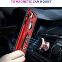 Korecase Compatible with iPhone 8 Case/iPhone 6 Case/iPhone 7 Case, Extreme Protection Military Armor Dual Layer Shockproof Protective Cover with 360 Swivel Ring Kickstand Silver