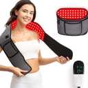 Red Light Therapy Wrap Belt for Body, Men and Women Gift,100 LEDs,5Gears 9Timers Remote Control, 660nm&850nm Infrared Light Therapy for Back, Waist, Muscle Pain Relief