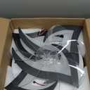 Bevenus Low Profile Ceiling Fans with Lights,27.2 Black Modern Dimmable Flower Shape Ceiling Light Fan with Remote Control/app Control,Timing 6 Gear Speeds Fan Ceiling Lamp.