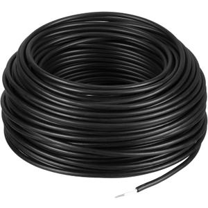 Kanayu Electric Fence Wire Double Insulated Underground Hard Cable Double Insulated Wire Underground Electric Fence Core Cable, Spooled on Plastic Reel(100 Ft, 14 Guage)