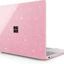 Case for Microsoft Surface Laptop 13.8 inch (Model 2036), 2024 Windows 11 Copilot+ PC, 7th Edition Touchscreen Display, Plastic Hard Shell Case with Keyboard Cover, Sparkly Pink