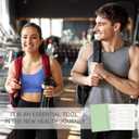 2 x &And Per Se Fitness Workout Journal for Men & Women, Workout Log Book Planner with Daily Diet, Gym Exercise & Training Trackers - Undated, A5 Size, Leather Hardcover (Light Green)