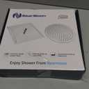 NearMoon Rain Shower Head, High Flow Stainless Steel Square Rainfall Shower, Waterfall Bath Shower Body Covering, Ceiling or Wall Mount (12 Inch, Brushed Nickel)