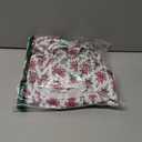 LOLONG Women's Casual Button Front Midi Dresses Spring 2025 Puff Long Sleeve Printed Ruffle Hem Boho Flowy Dress