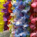 24pcs Leis for Luau Party, Hawaiian Leis Bulk Decorations Silk Flower Necklace, Colorful Tropical Hawaiian Bulk Hula Dance Party Decor, Flower Leis Summer Beach Pool Party Decorations Favors Supplies