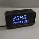 Clock Camera - WiFi Nanny Cam with 1080P HD Video, AI Motion Detection, Clear Night Vision, Dual-Band WiFi, Bluetooth Connectivity, Local & Cloud Storage  Indoor Security Camera for Home & Office