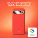 Mous for Google Pixel 9 Pro XL Case MagSafe Compatible - Super Thin - Magnetic Phone Cover - Hot Coral (Google Pixel 9 Pro XL, Hot Coral)