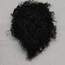 GORGIUS Shaggy Haircuts Natural Black Curly Wig with Bangs Crafted with Style-Archive Technology: Premium Fiber & Remy Human Hair Blended, Realistic Look with True Scalp