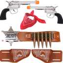 Police Officer Role Play Badge Policeman Costume Accessories for Cop Swat Halloween Party (Medium, Cowboy)