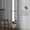 OWENIE Bob White Curtains 84 Inch Length 2 Panels Set for Living Room Bedroom, Light Filtering Rod Pocket Faux Linen Textured Curtain Drapes 84 inches Long, 2 Pcs Each 40Wx84L Inch, White