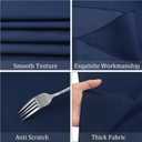 Fivenl 8 Pack Premium Round Tablecloth 120 Inch Round Table Covers Washable Polyester Fabric Round Table Clothes for Wedding Party Reception Banquet Buffet Restaurant (Navy Blue, 120 Inch)