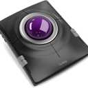 Nulea M512 Wireless Trackball Mouse, Ergonomic 55mm Trackball, Adjustable DPI for Precise Control, Left or Right Hand Compatible, Rechargeable, Multi-Device Bluetooth & 2.4GHz for PCPurple