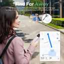 ATUVOS Air Tracker Tags-3 Pack, Bluetooth Luggage Tracker Works with Apple Find My APP (iOS Only, Not for Android), Keys Finder and Item Locator for Luggage, Backpack, Suitcases, Replaceable Battery