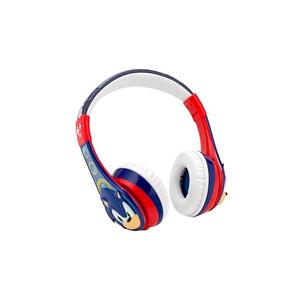 eKids Sonic The Hedgehog Bluetooth Headphones for Kids, Wireless Headphones with Microphone Includes Aux Cord, Volume Reduced Kids Earphones for School, Home, or Travel