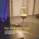 Cute Lamp Core -USB Light (Moon)  for Creating a Romantic, Cozy Atmosphere Anywhere  Works as a Desk Lamp and USB Night Light (Just Insert into Any Port)