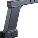 TOPTOW Trailer Hitch Extender Adapter with 10-inch Riser/Drop, 2" Receiver, 2-inch Solid Shank, 10000lbs Capacity