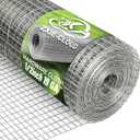 Hardware Cloth 1/2in 19GA Galvanized Wire Mesh Roll Chicken Wire Fence for Chicken Coop, Rabbit/Snake Enclosures & Poultry Animal Cages (1/2inch 12inch x 10feet)