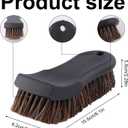 BOXOB Upholstery Brush Set, Horsehair Detailing Cleaner Brush Versatile Upholstery Cleaning Brushes for Boat Car Couch Fabric Carpet Car Interior Leather and Home Furniture