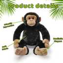 Realistic Chimpanzee Stuffed Animal Toys, 13 Wild Monkey Zoo Stuffed Animal Gorilla Plush Soft Toys Hugged, The Best Gift for Boys and Girls on Birthdays and Christmas