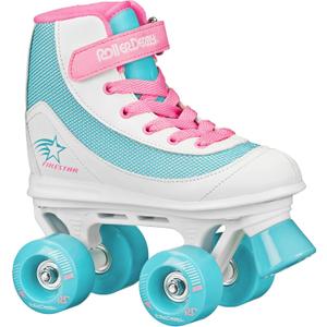 Roller Derby Firestar Youth Skates for Girls, Boys, Beginners, Kids (Size 4, Bubblegum)