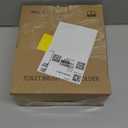 UPTRONIC Toilet Brush, Aluminum Alloy Toilet Brush and Holder Set with Long Handle Durable Bristles Toilet Bowl Brush and Covered Holder for Toilet Scrubber for Bathroom Cleaning (2, Gold)