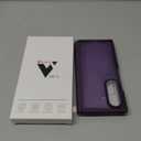 Vizvera for Samsung Galaxy Z Fold 7 Case Matte Slim[Screen Protector][Hinge Protection] Translucent Shockproof Protective Phone Case for Galaxy Z Fold 7 2025 (Purple)