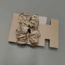 Blissy Silk Scrunchies (3 Pack) - 100% Pure Mulberry Silk - 22 Momme 6A High-Grade Fibers - Silk Scrunchie for Straight & Curly Hair - Preventing Breakage, Tangling, & Creasing (Champagne Regular)