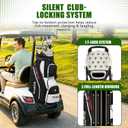 Tivor 15 Way Golf Cart Bag Silent T-Lock,Dividers,Camo Pink Black