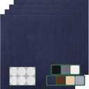 VallisCo Carpet Tile 20 Pack 24” X 24” Self Adhesive Carpet Floor Tiles Anti-Slip Squares Peel and Stick Floor Tile DIY Installation for Bedroom(Blue)