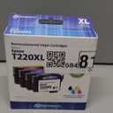 T220XL Remanufactured Ink Cartridges Replacement for E220XL T220XL Ink Cartridges use for Workforce WF-2630 WF-2650 WF-2660 WF-2750 WF-2760 XP-420 XP-320 Printer (4pack)