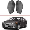 labwork Black Artifical Leather Door Panel Insert Cover Armrest Covers Replacement for Acura TSX 2009-2014