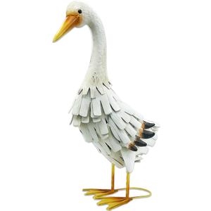 Metal Duck Garden Statue Outdoor Duck Decor Yard Art Sculpture for Home Lawn Backyard Porch Patio Decoration