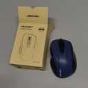 TECKNET Wireless Mouse, 2.4G Ergonomic Optical Mouse, Computer Mouse for Laptop, PC, Computer, Chromebook, Notebook, 6 Buttons, 24 Months Battery Life, 2600 DPI, 5 Adjustment Levels - Blue