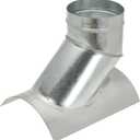 PATIKIL Duct Connector, Saddle Take Off 45 Degree 8" Duct to 6" Outlet Saddle Branch Extension Duct Splitter Round Duct Fittings for Exhaust Fan Dryer HVAC Vent System
