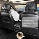 Black Panther Car Seat Cover, 1 Piece Universal Sideless Driver Seat Protector, Universal Fit 95% Vehicles, Without Lumbar Support (Gray)