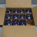 12 Pack 2x3 Inch Navy-Blue Pillar Candles, 24 Hours Dripless Smokeless Unscented Candles for Home Weddings Restaurant Spa Meditation