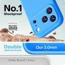 LOVE 3000 Designed for iPhone 17 Pro Case, Premium Silicone [Compatible with Magsafe][Soft Anti-Scratch Microfiber Lining] Shockproof Protective Phone Case for Men Women 6.3", Blue