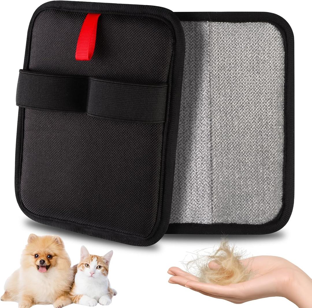3 x 2 Pcs Static Pet Hair Removal Gloves, Reusable Electrostatic Pet Cat Dog Hair Remover Grooming Gloves Brush Tool for Couch, Furniture, Carpet, Car Seat