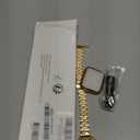 QUNDAXI Gold Watch Band Compatible with Apple Watch 41mm 45mm 42mm 44mm 40mm 38mm Metal Stainless Steel Watchband Suitable for iWatch 9/ 8/ 7/ 6/ 5/ 4/ 3/ 2/ 1/ SE Series Women Luxury Strap (42mm 44mm 45mm)