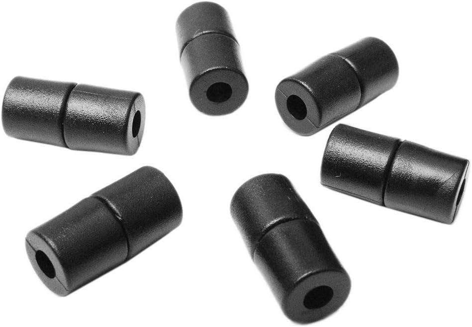 CooBigo 100pcs Black Plastic Buckles Lanyard Safety Breakaway Pop Barrel Connectors for Paracord & Ribbon Lanyards Necklace