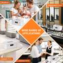 snawowo Ultrasonic Jewelry Cleaner Machine- 28oz/800ml 49KHz Professional Retainer Cleaner |5 Timers LED Display |304 Stainless Steel Tank for Jewelry, Dentures, Retainers, Glasses, Rings, Watch Strap